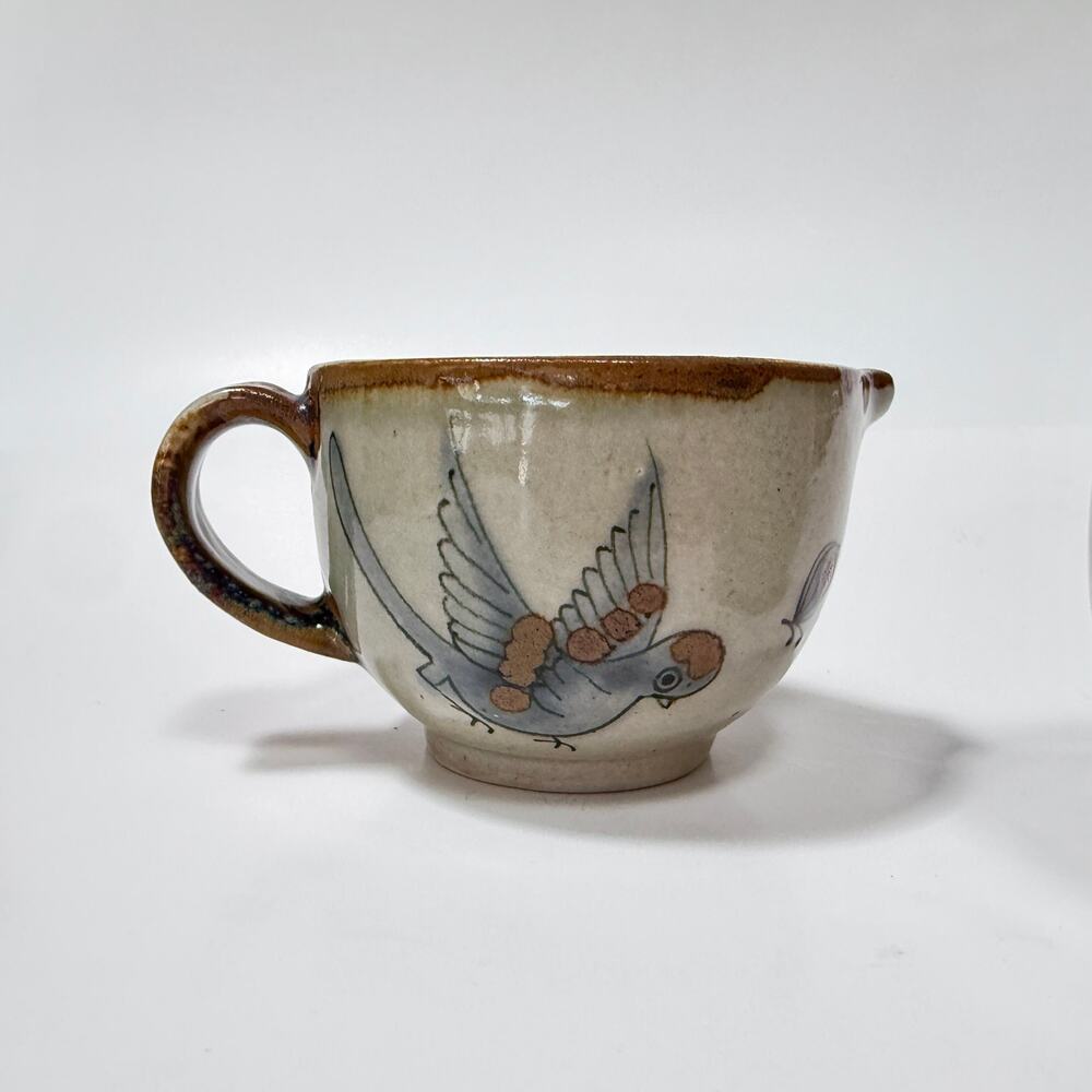 Ken Edwards Tonala Pottery Cream & Sugar Set – Handpainted Vintage Mexico KE